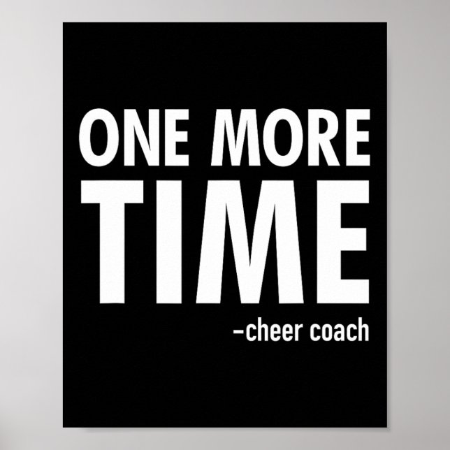 Cheer Coach Funny Cheerleading Gift  Poster (Front)