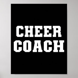 Cheer Coach Gift Cheerleading Coach Cheer Practice Poster