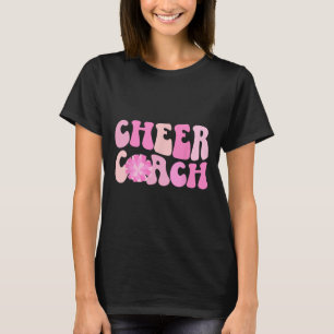 Cheer Coach Groovy Cheerleading Coach Cheerleader T-Shirt