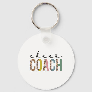 Cheer Coach Leopard Cheerleading Props Cute Cheer Keychain
