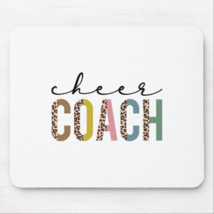 Cheer Coach Leopard Cheerleading Props Cute Cheer  Mouse Pad
