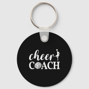 Cheer Coach Pom Pom Cheerleader Cheerleading Appre Keychain