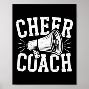 Cheer Coach Shirt Cheerleading Men Women Cheerlead Poster