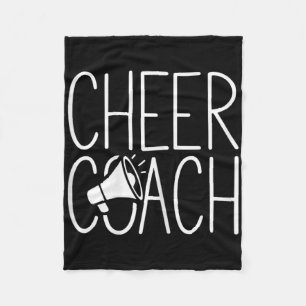 Cheer Coach Shirt Cheerleading Women Cheerleader C Fleece Blanket