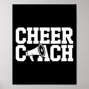 Cheer Coach Squad Leader Cheerleading Mentor  Poster