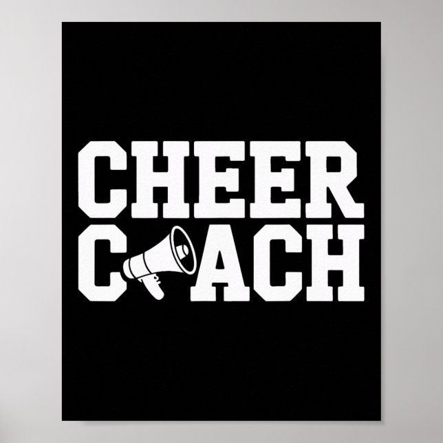 Cheer Coach Teaching Cheerleading Techniques  Poster (Front)