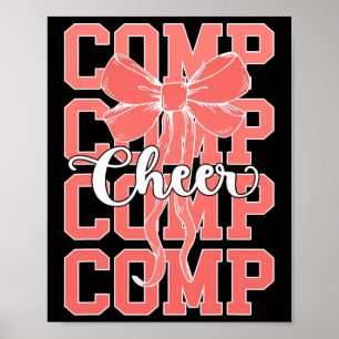 Cheer Comp Day Cheerleader Competition Day Bow _2  Poster