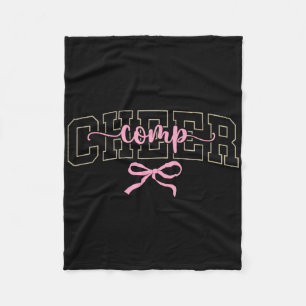 Cheer Comp Day Cheerleader Competition Day Coquett Fleece Blanket