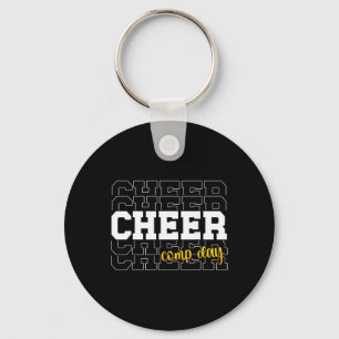 Cheer Comp Day Cheerleading Competition Day Cheerl Keychain
