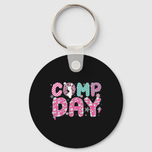 Cheer Comp Day Cheerleading Competition Day  Keychain