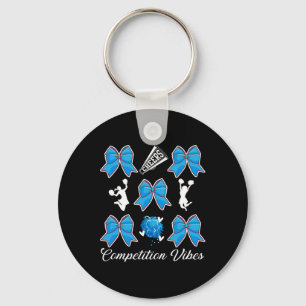 Cheer Competition Day Vibes Cheer Comp Day Cheerle Keychain