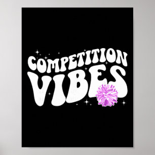 Cheer Competition Day Vibes Cheerleading Comp Day Poster