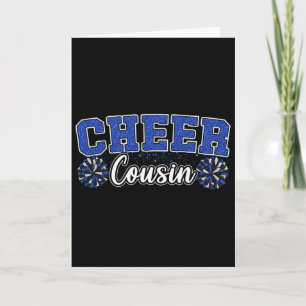 Cheer Cousin Blue My Favorite Cheerleader Calls Me Card