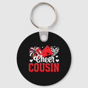 Cheer Cousin Proud Cheerleading Cousin Of A Cheerl Keychain
