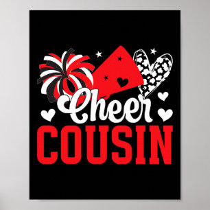 Cheer Cousin Proud Cheerleading Cousin Of A Cheerl Poster