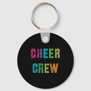 Cheer Crew Cheerleading Team School Cheerleader Sq Keychain
