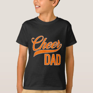 Cheer Dad Blue And Orange Cheerleading Matching Pa T-Shirt