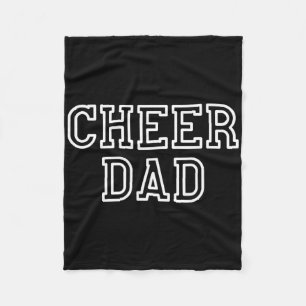 Cheer Dad Cheerleading _3 Fleece Blanket