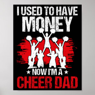 Cheer Dad Cheerleading Fathers Day Poster