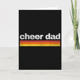 Cheer Dad Cheerleading Retro Card