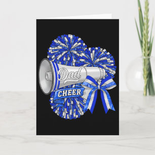 Cheer Dad Daddy Bow Sport Cheerleader Cheerleading Card