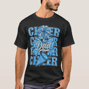 Cheer Dad Daddy Bow Srt Cheerleader Cheerleading B T-Shirt