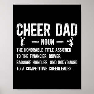 Cheer Dad Definition Cheerleading Dad Of A Cheerle Poster