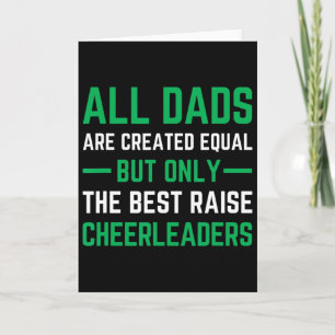 Cheer Dad Green Best Cheerleading  Card