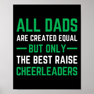 Cheer Dad Green Best Cheerleading Poster