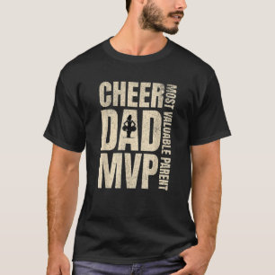 Cheer Dad MVP Cheerleading Father s Day Cheerleade T-Shirt
