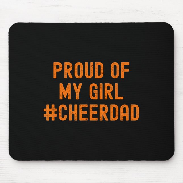 Cheer Dad Orange Cheerleading _2  Mouse Pad (Front)