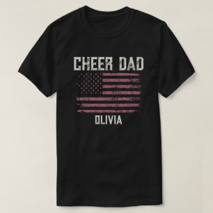 Cheer Dad Personalized Gift With Child's Name T-Shirt