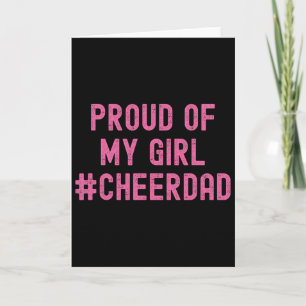 Cheer Dad Pink Cheerleading _2  Card