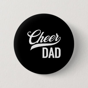 Cheer Dad Red And White Cheerleading Matching Pare 2 Inch Round Button