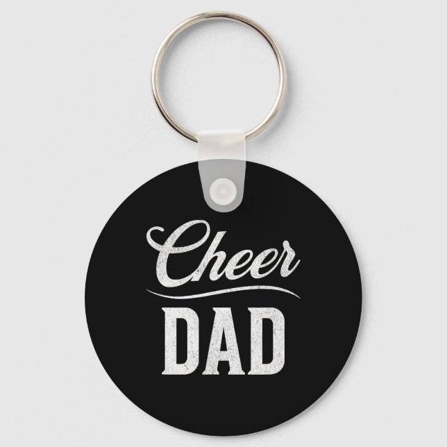 Cheer Dad Royal Blue Cheerleading _2  Keychain (Front)