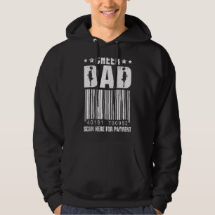 Cheer Dad Scan For Payment Cheerleader For Fathers Hoodie