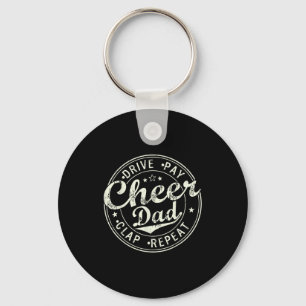 Cheer dad shirts for men father's day funny keychain