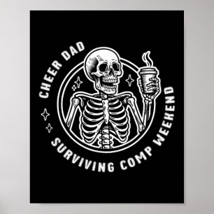 Cheer Dad Surviving Comp Weekend Cheerleading Fath Poster