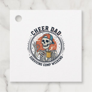 Cheer Dad Surviving Comp Weekend Skeleton Shirt_1 Favour Tags