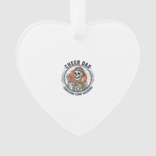 Cheer Dad Surviving Comp Weekend Skeleton Shirt_1 Ornament