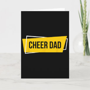 Cheer Dad Yellow Cheerleading _1  Card