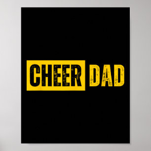Cheer Dad Yellow Cheerleading _4 Poster