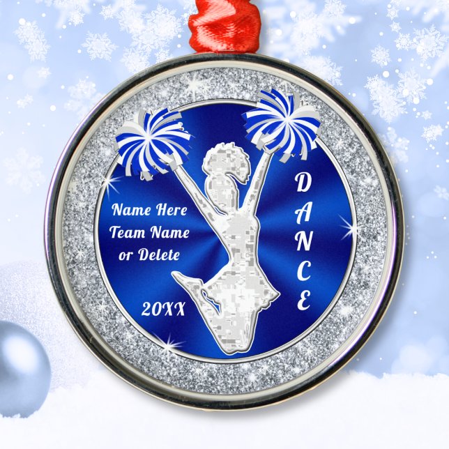 Cheer Dance Équipe Cadeaux de Noël Ornements (Cheerleading Ornaments. Cheerleader Christmas Gifts. Cheer Christmas Ornaments. Cheer Squad Gifts.)