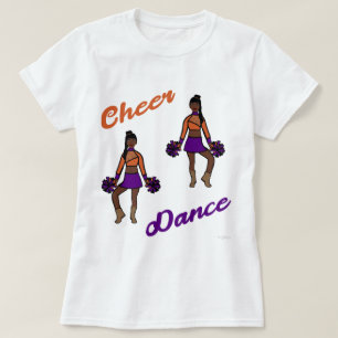 Cheer/ Dance T-Shirt Purple Orange )