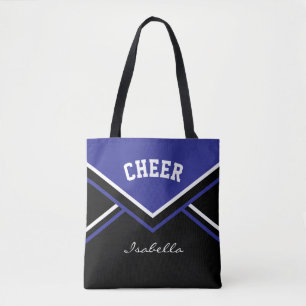 Cheer Dark Blue Cheerleader Outfit Tote Bag