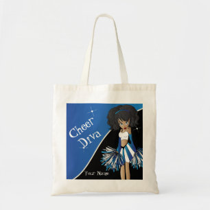 Cheer Diva Blue Cheerleader Tote Bag