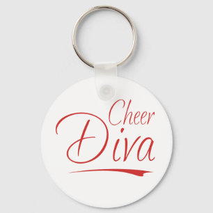 cheer diva keychain