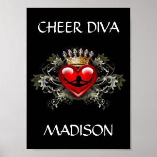 CHEER DIVA POSTER PERSONNALISER