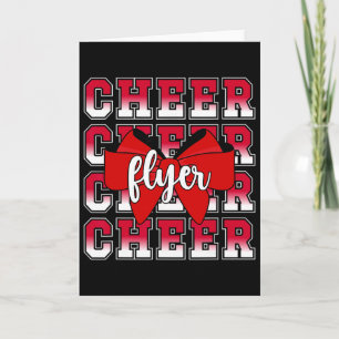 Cheer Flyer Coquette Cheerleading Flyer _3  Card