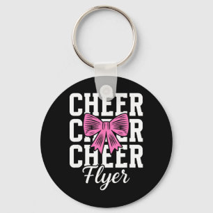 Cheer Flyer Coquette Cheerleading Flyer Keychain